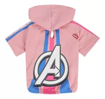 Buso Con Capota Para Mascota Marvel Capitana América Xl