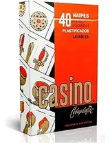 Cartas Naipes Truco Española 40 Casino Roja X5 Unidades
