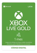 Xbox Live Gold 1 Mes