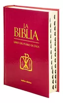 Biblia Libro Pueblo De Dios 2 Tintas Tapa Dura Con Uñeros