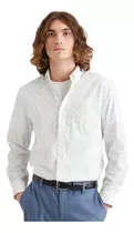 Camisa Hombre Stain Defender Classic Fit Blanco Dockers