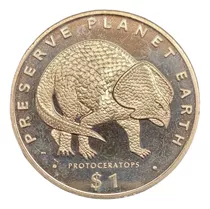 Liberia - 1 Dollar - Año 1993 - Km #98 - Protoceratops