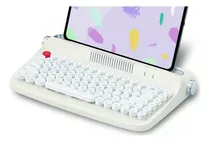 Teclado Bluetooth Ibi Craft Vintage Estilo Máquina Escribir Color Del Teclado Blanco