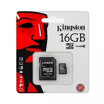 Tarjeta De Memoria 16gb Micro Sd Nuevo Kingston