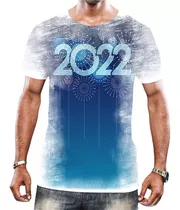 Camisa Camiseta Feliz Ano Novo Happy New Year 2022 Férias 17