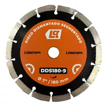 Disco Diamantado Segmentado 180mm 7'' Concreto Lusqtoff Color Naranja