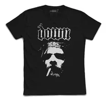 Remera Down Smoking Jesus Pantera Anselmo. Tienda Outsider