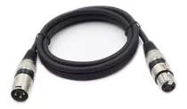 Cabo Microfone Xlr Canon Macho E Femea Balanceado 3 Metros