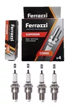 4 Bujias Ferrazzi Cobre Rosca Corta Fiat 600/torino/ren 12