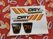 Calcos Guerrero Day  70 Alas Naranja Envios A Todo El Pais