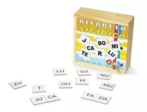 Jogo Educativo Alfabeto Silabico 150 Peças Em Mdf - Carlu