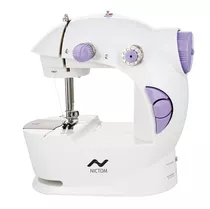 Mini Máquina De Coser  Recta Nictom Mc01 Portable Blanca 220v