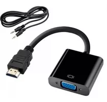 Cabo Conversor Adaptador Hdmi Para Vga Com Saída P2 De Áudio