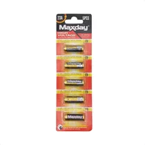 Pack 5 Pila 23a Maxday A23 Alcalina Batería 12v High Voltage