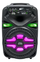 Parlante Potenciado Pro Bass Wave8 Bt Usb, Luces, Mic,