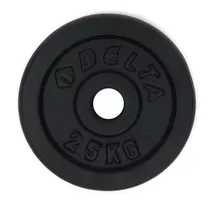 Par Discos 2.5 Kg Preolímpico Caucho Negro / Lobosportcl