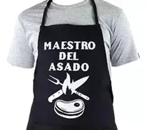 Delantal Estampado Maestro Del Asado - Asador Personalizado