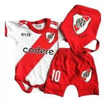 Conjunto Ajuar Bebe Algodon River Plate