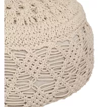 Puff Macrame 44x18 Cm