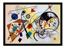 Cuadro Linea Transversa Kandinsky 55x75 Cm Calidad Mycarte