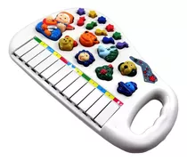 Brinquedo Educativo Teclado Aprendizado Sons De Bichos Cor Branco 0