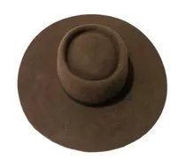 Sombrero Paño Gaucho-malambo-ginete Lana Natural Premiun 