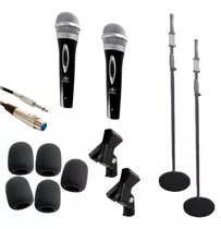 Kit Microfono Para Evento Con Paral, Base, Cables Y Protecto