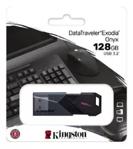 Memoria Flash Usb Kingston 128 Gb 3.2 Exodia Onix Negra