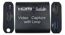 Placa De Captura Hdmi  Loop Usb3.0 Gravação Tela 4k / 1080p