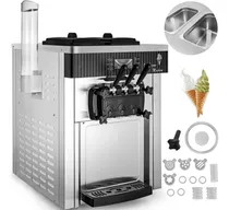 Maquina Helado Suave Nieve Comercial Yoghurt 2200w 3 Sabores