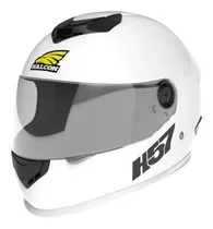 Casco Para Moto Integral Halcon H57  Blanco Talle S 