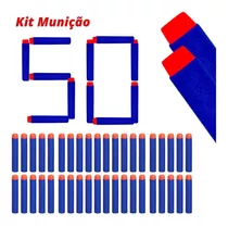 Refil Munição Dardos Nerf Hasbro Kit 50 Unidades Jogo Bala
