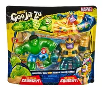 Kit 2 Bonecos Heroes Go Jit Zu Marvel Hulk Vs Thanos 2698