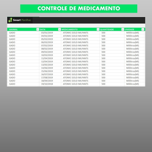 Planilha De Controle De Rebanho Ovino Em Excel Planilhas Prontas My