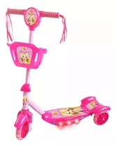 Patinete Infantil Menina Belinda Rosa Luzes E Som Dm Toys