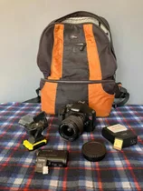 Pack Canon T2i + Sony Action Cam + Mochila Lowepro