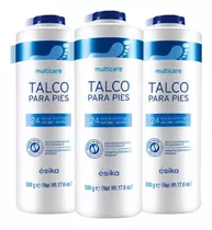 Multicare Talco Para Pies 500g 24h Protección Pack.x3u Ésika