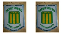 Banderin Chico 13cm Club Barrio Obrero Puerto Esperanza