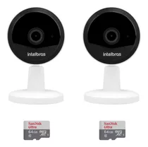 2 Câmeras Wi-fi Imx1 Intelbras Hd 720p + Micro Sd 64gb Ultra