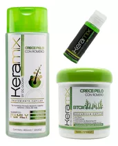 Combo Crecepelo Keramix Shampoo + Mascarilla + Ampolla 