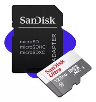 Cartão Memoria Ultra Micro Sd 128gb Para Camera Segurança Ip