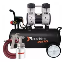 Kit Compresor Silencioso 2hp 30l Gon-rk8020