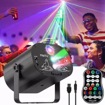 Luces Fiesta Laser Dj Audioritmicas Estroboscopica Proyector