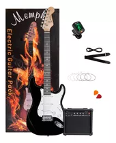 Pack De Guitarra Eléctrica Memphis Negro