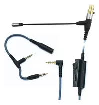 Ablet Boom Cable De Micrófono Compatible Con Auriculares Ak