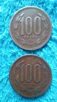 Pack Numismático - Cien Pesos Chile 1984 1985