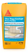 Pegamento De Porcelanatos Sika Pega Enchape Blanco Flexible