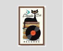 Quadro Disco De Vinil Lp Fita K7 Festa Anos 80 Retro Vintage