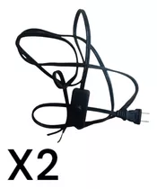 Cable Para Lámpara Con Interruptor Y Enchufe 1.7metros Aprox