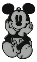 Llavero Mickey Blanco Y Negro Impresion 3d